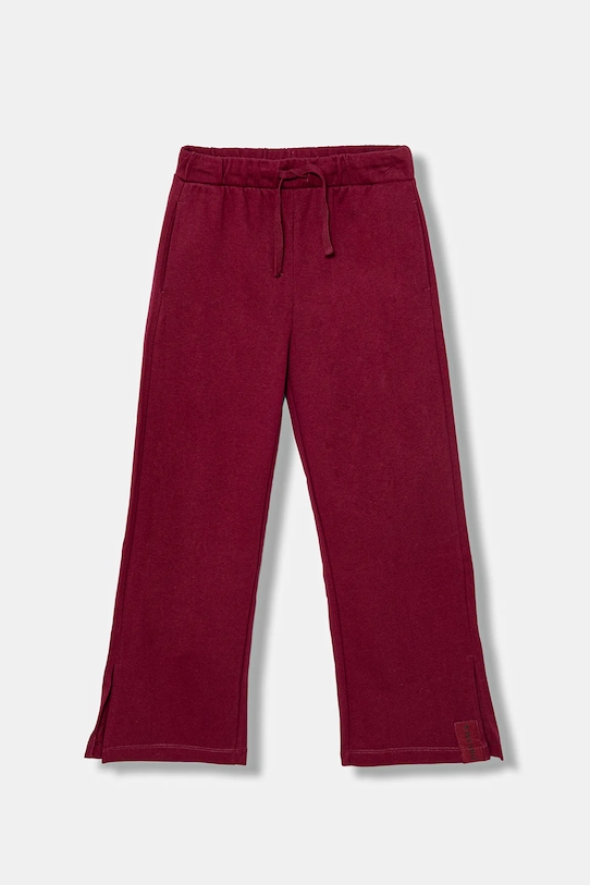 United Colors of Benetton pantaloni de trening din bumbac pentru copii bumbac burgundia 3NBMCF06K.G.seasonal