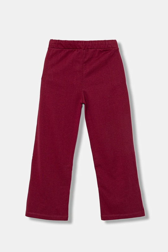 United Colors of Benetton spodnie dresowe bawełniane dziecięce 3NBMCF06K.G.seasonal bordowy AW25