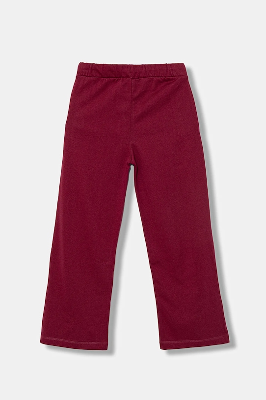 United Colors of Benetton pantaloni de trening din bumbac pentru copii 3NBMCF06K.G.seasonal burgundia AW25