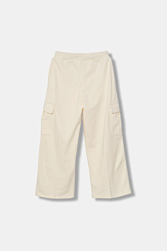 United Colors of Benetton spodnie dresowe bawełniane dziecięce 3NBMCF06O.G.seasonal beżowy AW25