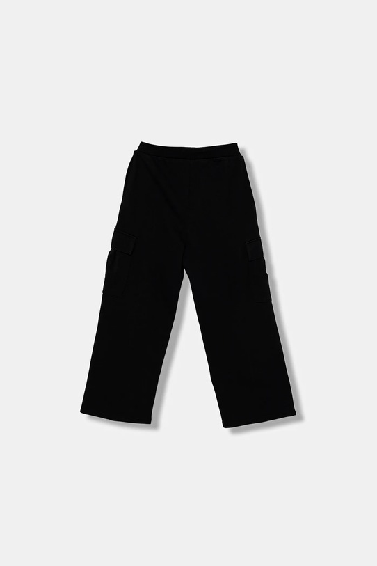 Detské bavlnené tepláky United Colors of Benetton 3NBMCF06O.G.seasonal čierna AW25