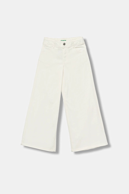 United Colors of Benetton spodnie dziecięce z elastanem biały 4RHPCE04A.G.seasonal