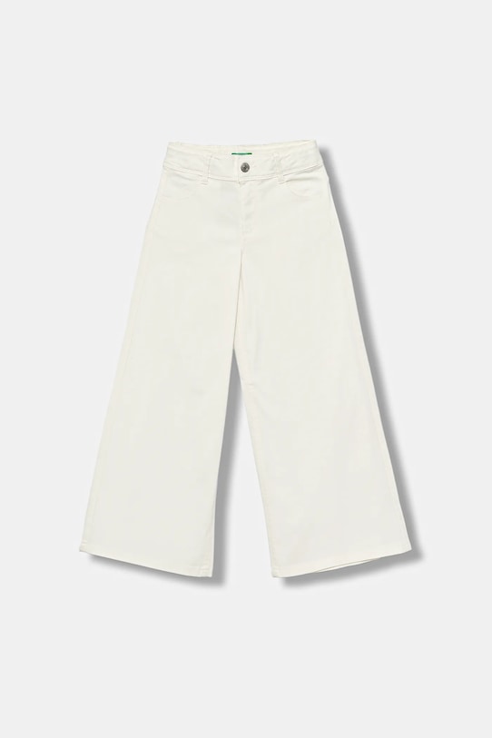 Dětské kalhoty United Colors of Benetton látka bílá 4RHPCE04A.G.seasonal