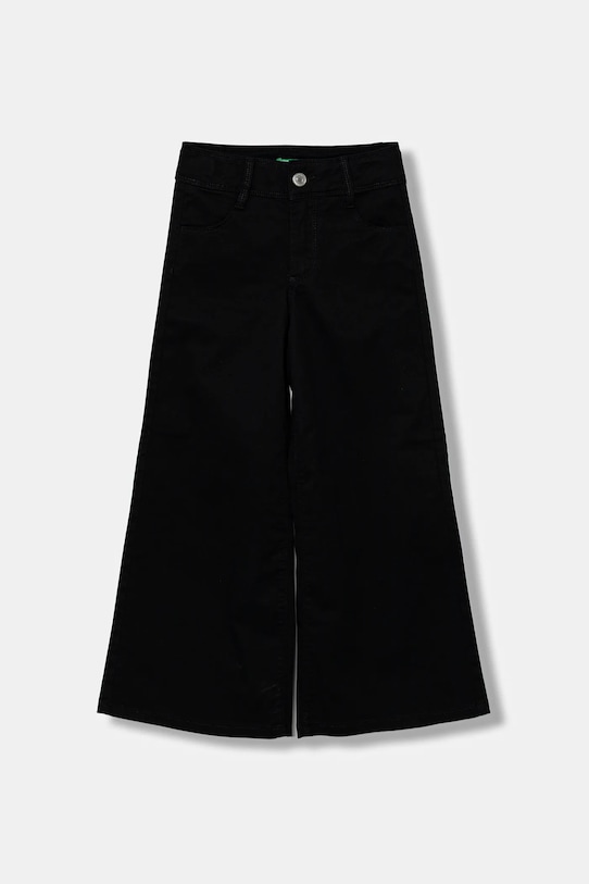 Παιδικό παντελόνι United Colors of Benetton με ελαστάν μαύρο 4RHPCE04A.G.seasonal