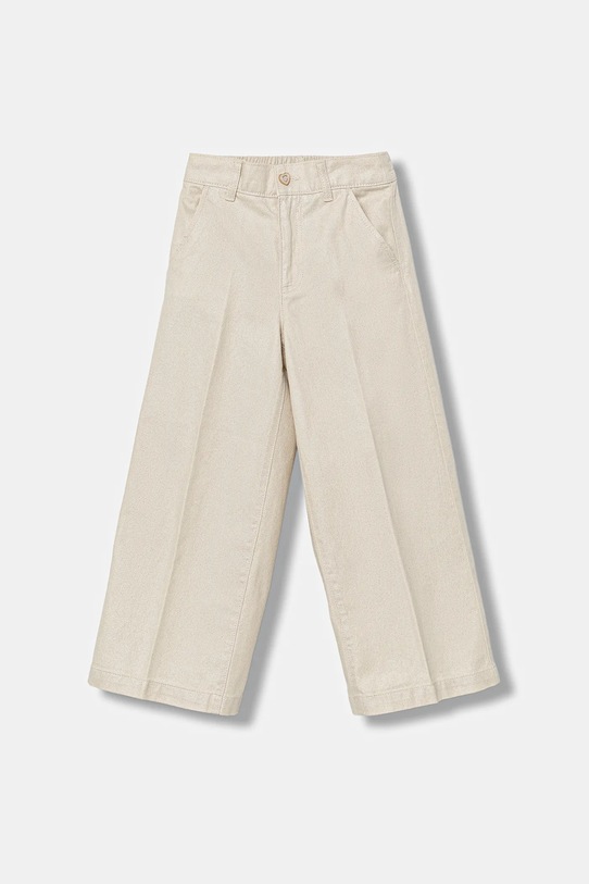 Детские хлопковые брюки United Colors of Benetton хлопок бежевый 4YPNCF052.G.seasonal