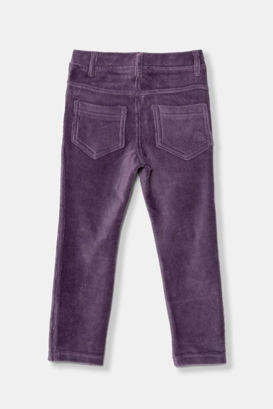 Дитячі штани United Colors of Benetton 4DZBGE00L.P.Season.9BYA фіолетовий AW25