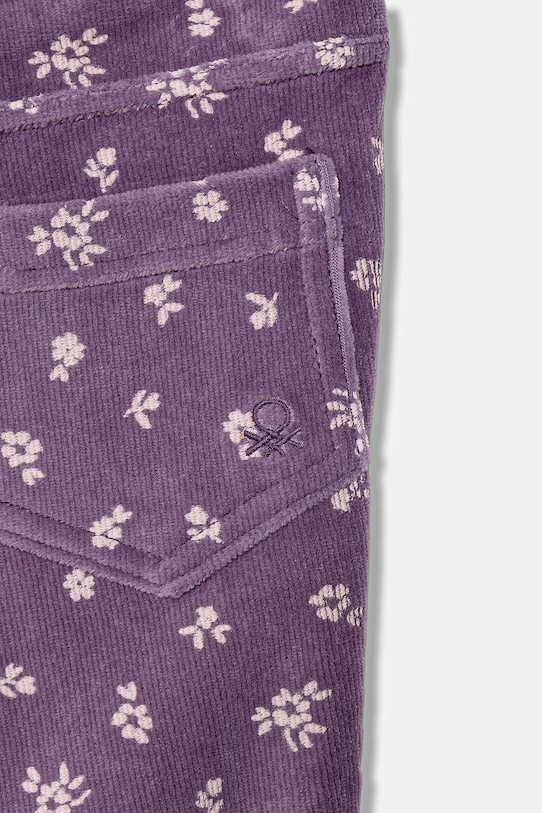 Dziewczynka United Colors of Benetton legginsy dziecięce 4NNFGE02N.P.seasonal fioletowy