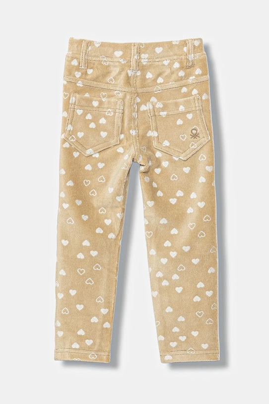 United Colors of Benetton legginsy dziecięce 4NNFGE02N.P.seasonal beżowy AW25