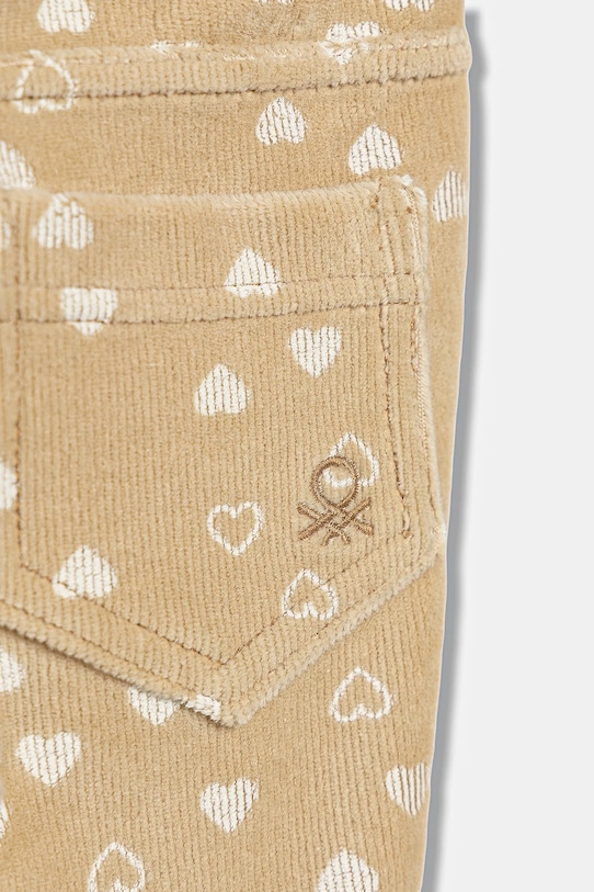 Dziewczynka United Colors of Benetton legginsy dziecięce 4NNFGE02N.P.seasonal beżowy