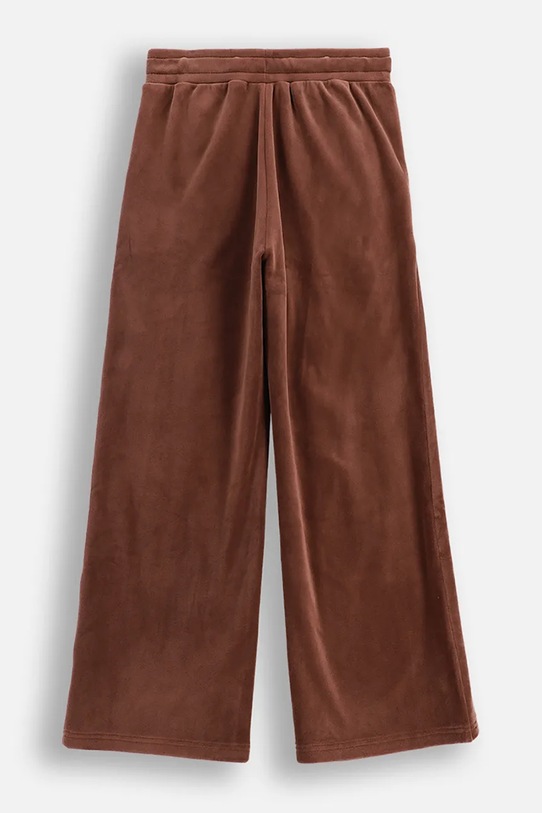 Velúrové tepláky Coccodrillo ZC5120102CGJ hnedá AW25