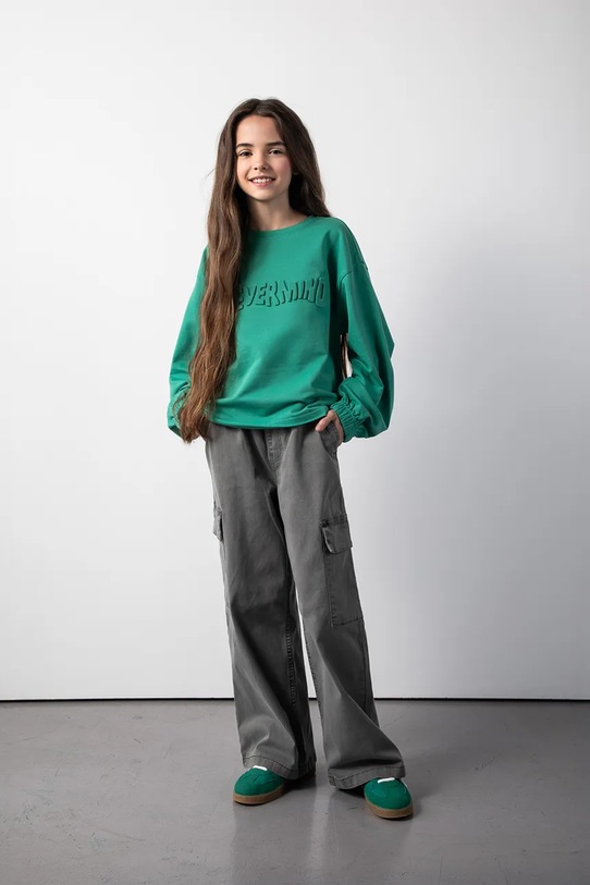 Coccodrillo pantaloni copii bumbac gri ZC5119101RGJ