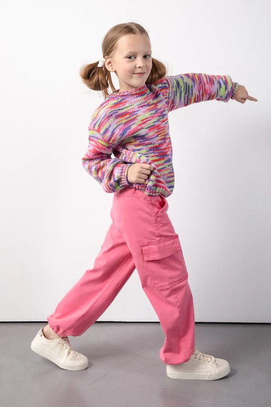 Detské bavlnené nohavice Coccodrillo ZC5119101RGK