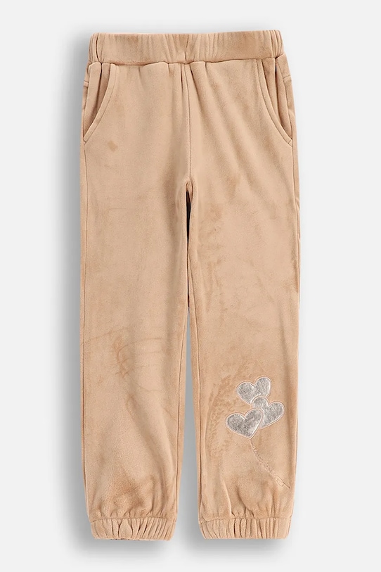 Детские спортивные штаны Coccodrillo аппликация бежевый ZC5120101WGK