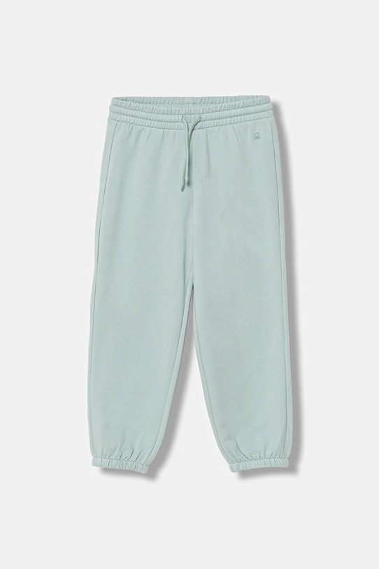 United Colors of Benetton spodnie dresowe dziecięce dzianina turkusowy 39M2CF05I.G.reproposed