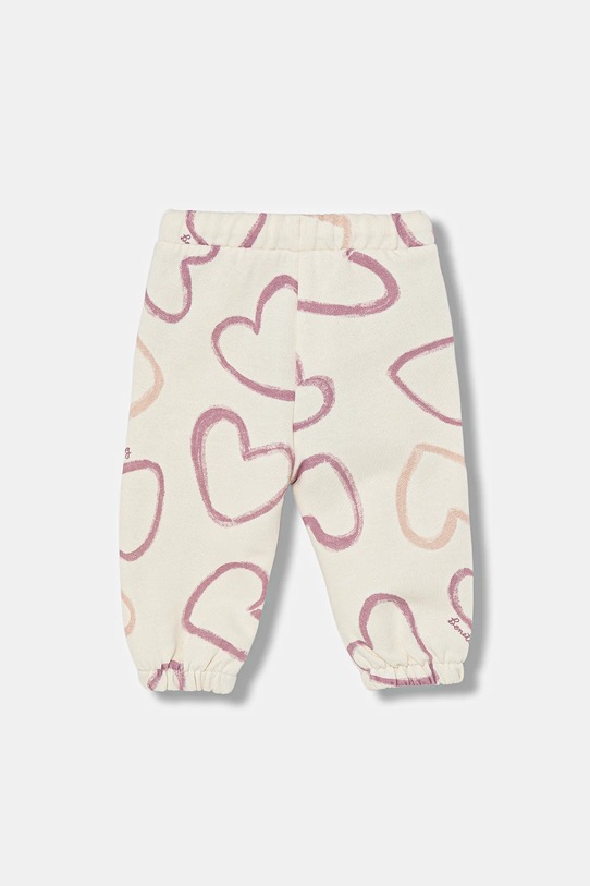 United Colors of Benetton spodnie dresowe dziecięce 3TIKGF05A.P.Seasonal beżowy AW25