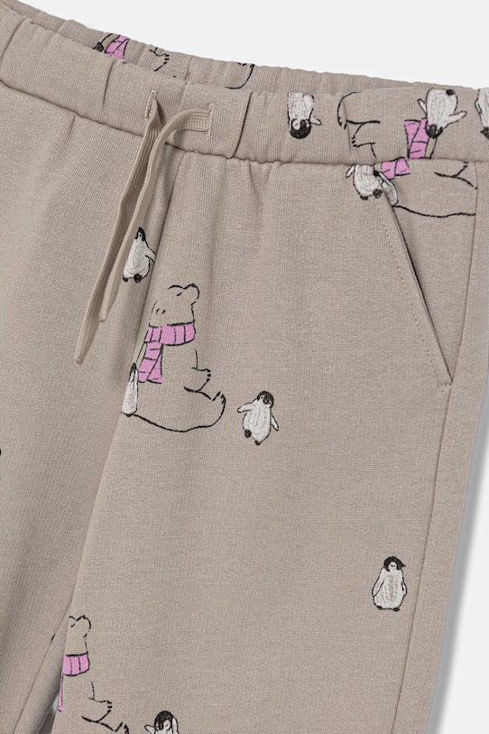 Dziewczynka United Colors of Benetton spodnie dresowe dziecięce 3TIKGF05A.P.Seasonal brązowy