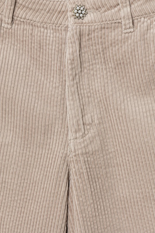 Dziewczynka United Colors of Benetton spodnie sztruksowe dziecięce 4IZWCF05A.G.Seasonal brązowy