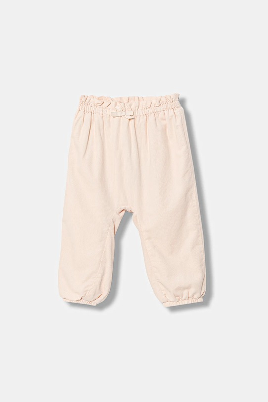 United Colors of Benetton spodnie sztruksowe niemowlęce bawełna beżowy 4O5GAF01Q.W.Seasonal