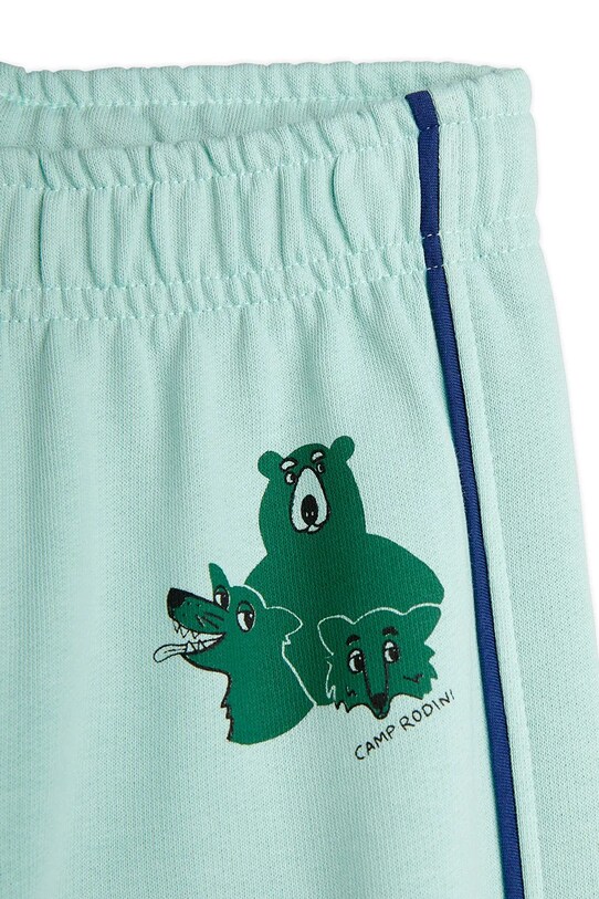 Fiú Mini Rodini gyerek pamut melegítőnadrág Camp Rodini 2563010160 türkiz