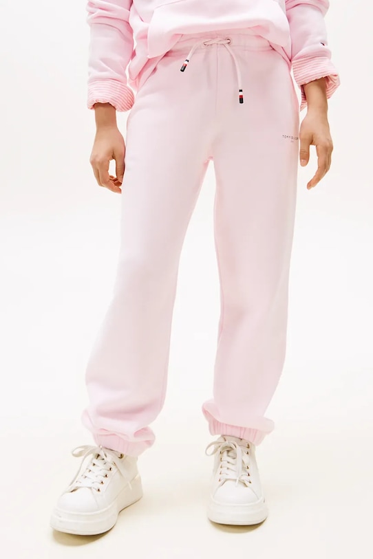Chłopiec Tommy Hilfiger spodnie KS0KS00596.128.176.9BYA różowy