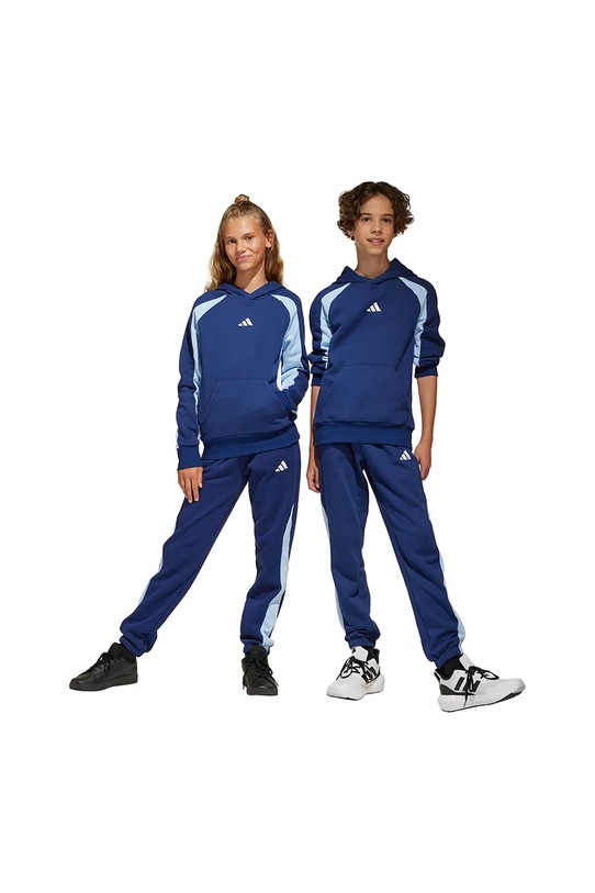 adidas pantaloni de trening pentru copii tricotaj albastru JC7530