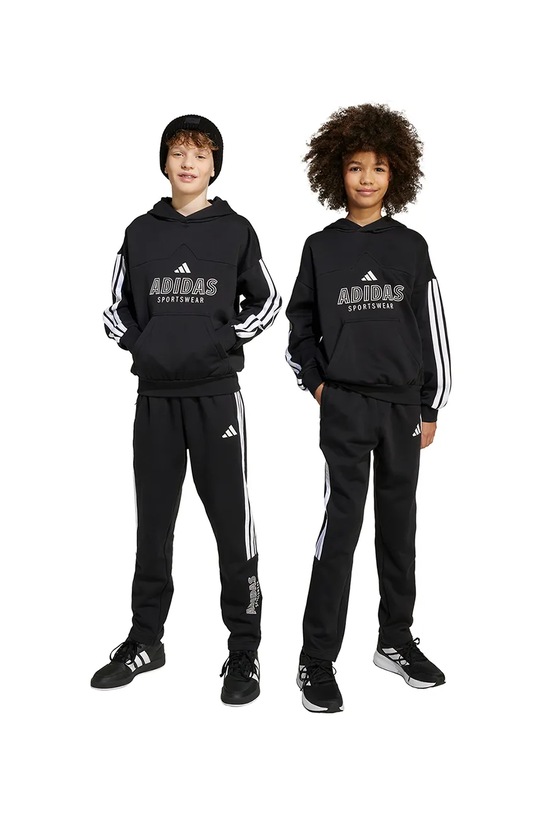 Детски спортен панталон adidas щампа черен JM1514