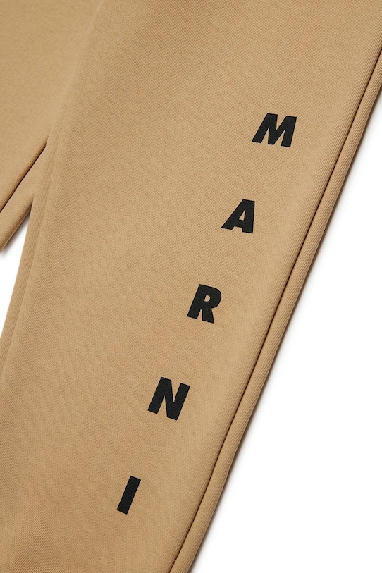 Dětské tepláky Marni MP72U TROUSERS béžová M01218