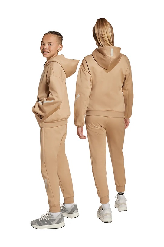 adidas spodnie dresowe dziecięce JW4002 brązowy