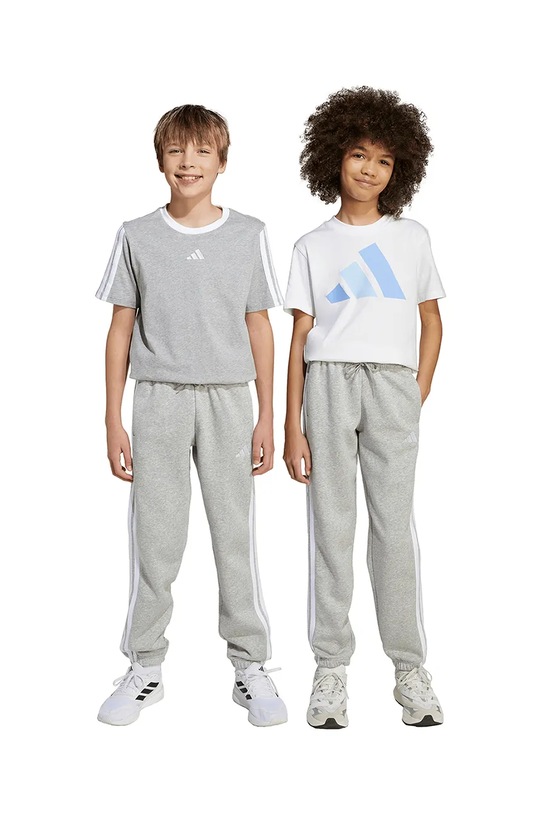 Детские спортивные штаны adidas трикотаж серый JY4995