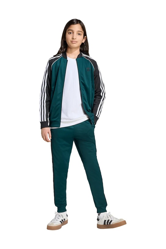 Παιδικό φούτερ adidas Originals JV8569 πράσινο