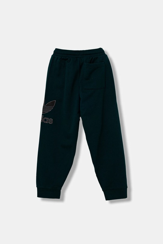 Deklice Otroška bombažna trenirka adidas Originals JV8579 zelena