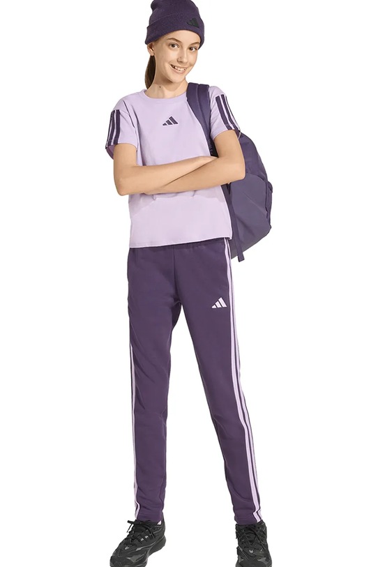 Chłopiec adidas spodnie dresowe dziecięce JY5008 fioletowy