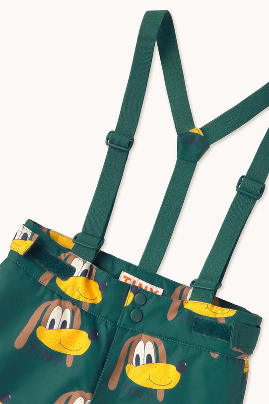 Tinycottons spodnie narciarskie dziecięce DOGS SNOW PANT turkusowy AW25.042