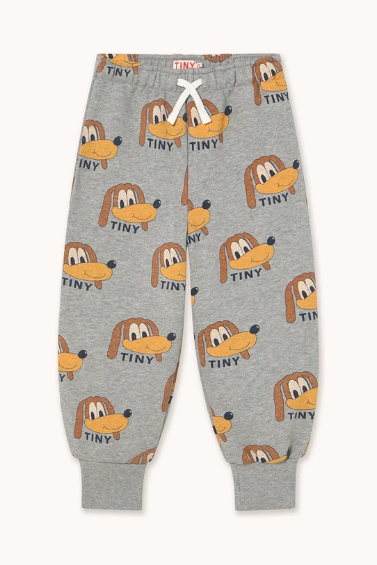 Tinycottons spodnie dresowe bawełniane dziecięce DOGS SWEATPANT AW25.068 szary AW25