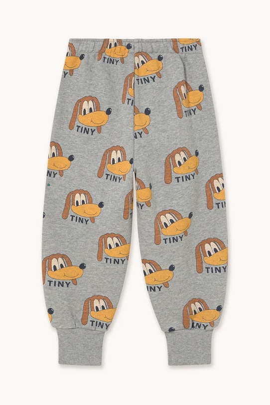 Chłopiec Tinycottons spodnie dresowe bawełniane dziecięce DOGS SWEATPANT AW25.068 szary