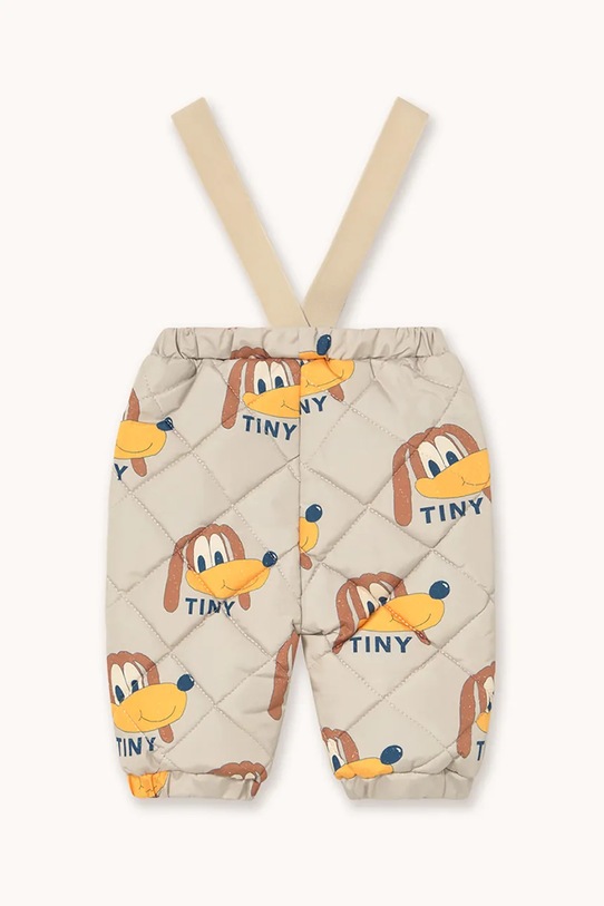 Tinycottons spodnie niemowlęce DOGS BABY PADDED SWEATPANT AW25.166 beżowy AW25