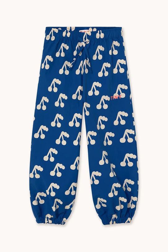 Παιδικό φούτερ Tinycottons CHERRIES WOVEN SWEATPANT AW25.189 μπλε AW25