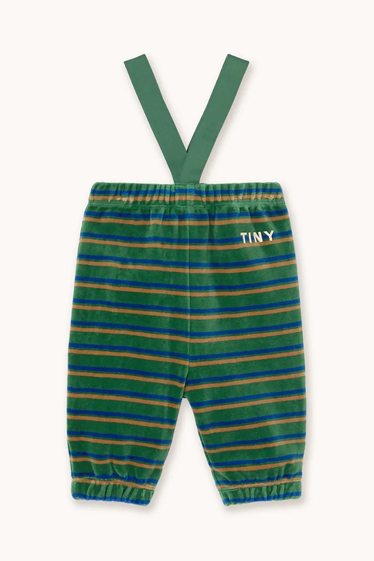Βρεφικό φούτερ Tinycottons DUO STRIPES BABY SWEATPANT Planet friendly τιρκουάζ AW25.254