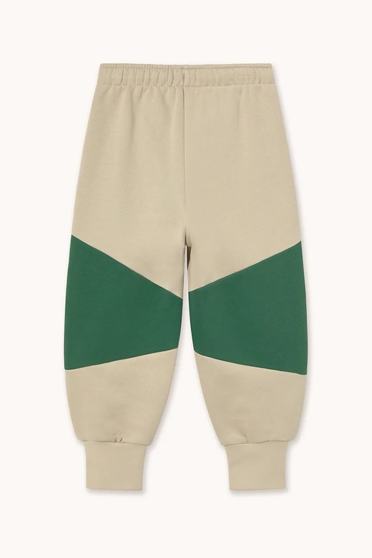 Chłopiec Tinycottons spodnie bawełniane dziecięce TINY COLOR BLOCK SWEATPANT AW25.275 brązowy