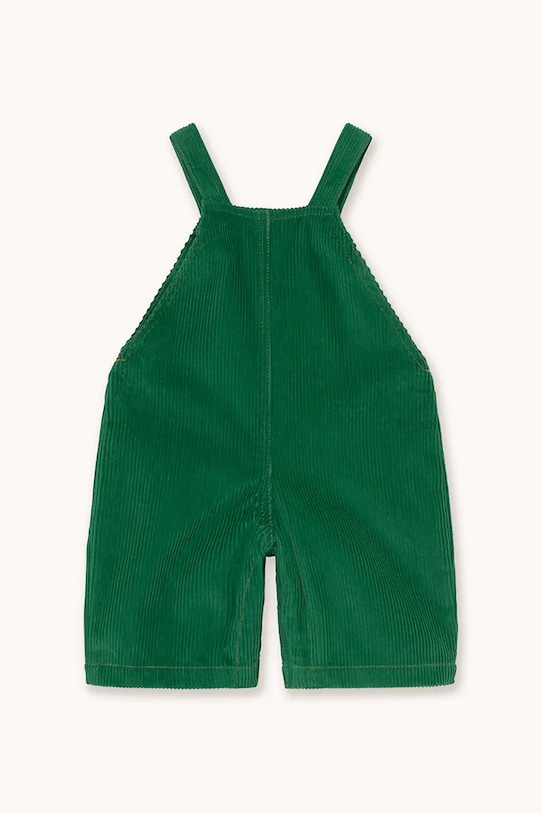 Tinycottons ogrodniczki niemowlęce DUNGAREE CORDUROY BABY AW25.566 zielony AW25