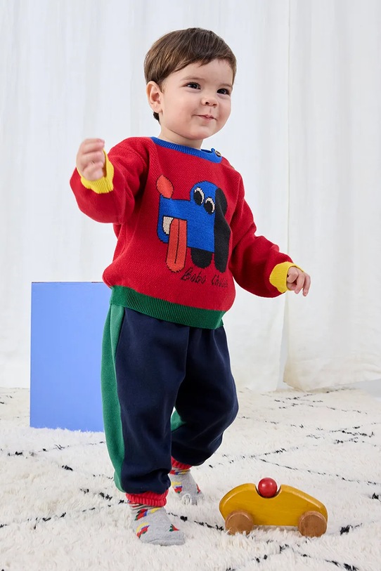 Bobo Choses pantaloni de trening din bumbac pentru bebeluși 225AB078