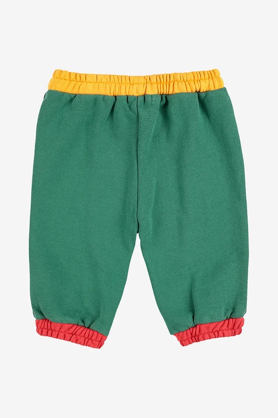 Băieți Bobo Choses pantaloni de trening din bumbac pentru bebeluși 225AB078 bleumarin