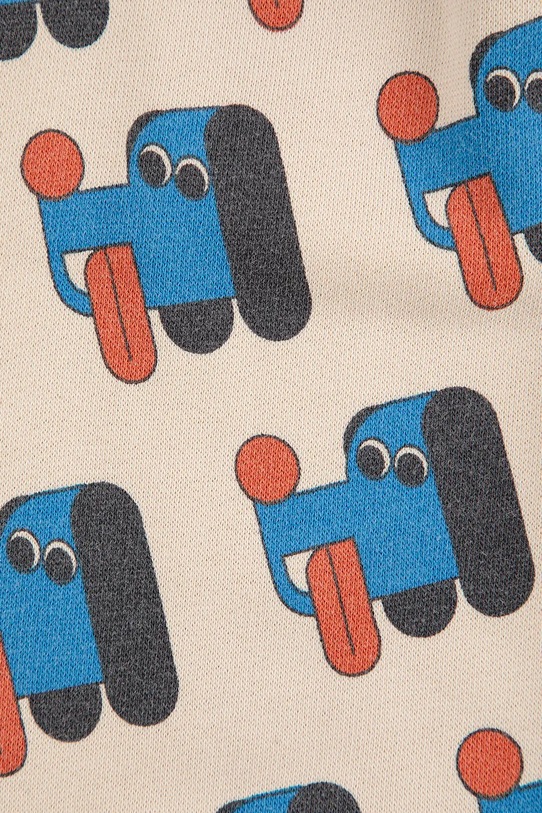 Chlapec Detské bavlnené tepláky Bobo Choses Doggy Mate 225AB079 béžová