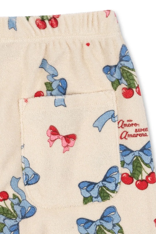 Chłopiec Konges Sløjd spodnie dresowe dziecięce z bawełną ITTY SWEAT PANTS GOTS KS103830.9BYA beżowy