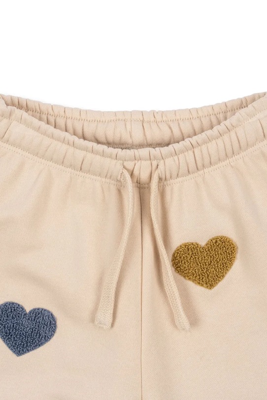 Chłopiec Konges Sløjd spodnie dresowe dziecięce LOU TERRY SWEAT PANTS OCS KS103870.9BYA beżowy