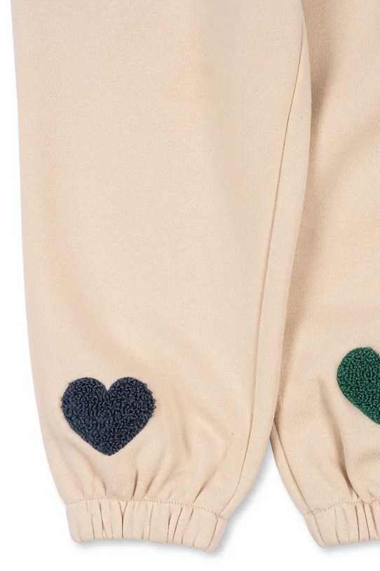 Konges Sløjd spodnie dresowe dziecięce LOU TERRY SWEAT PANTS OCS beżowy KS103870.9BYA