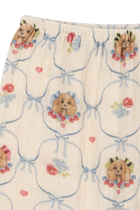 Chłopiec Konges Sløjd spodnie bawełniane dziecięce COCO PANTS GOTS KS103760.9BYA beżowy