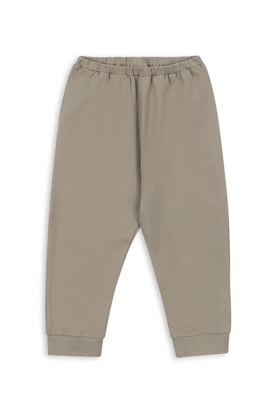 Konges Sløjd spodnie dresowe bawełniane dziecięce DREY PANTS GOTS bawełna zielony KS103784.9BYA