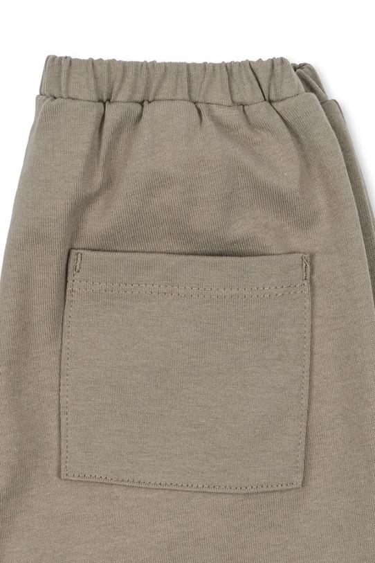 Chłopiec Konges Sløjd spodnie dresowe bawełniane dziecięce DREY PANTS GOTS KS103784.9BYA zielony