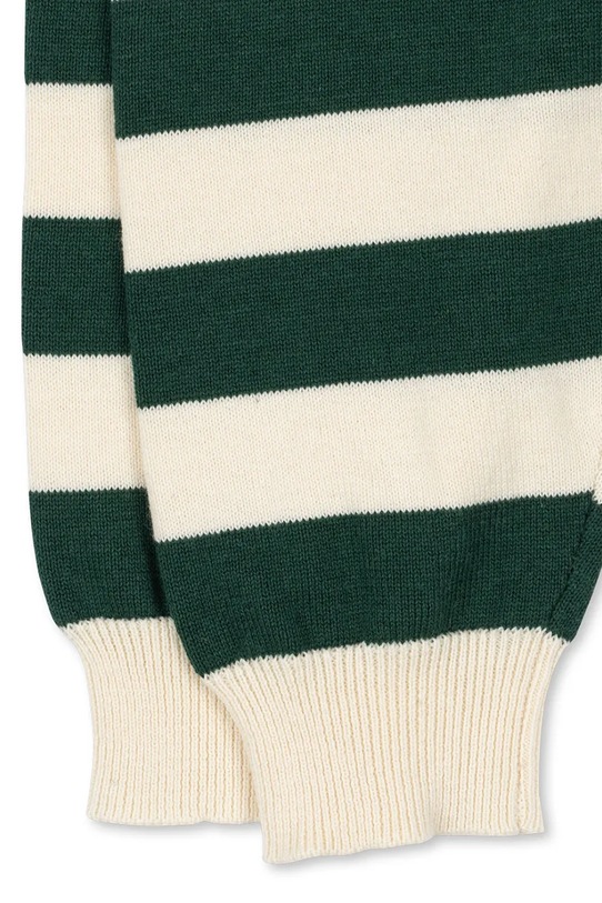 Konges Sløjd spodnie dresowe bawełniane dziecięce MANIS KNIT PANTS zielony KS103897.9BYA